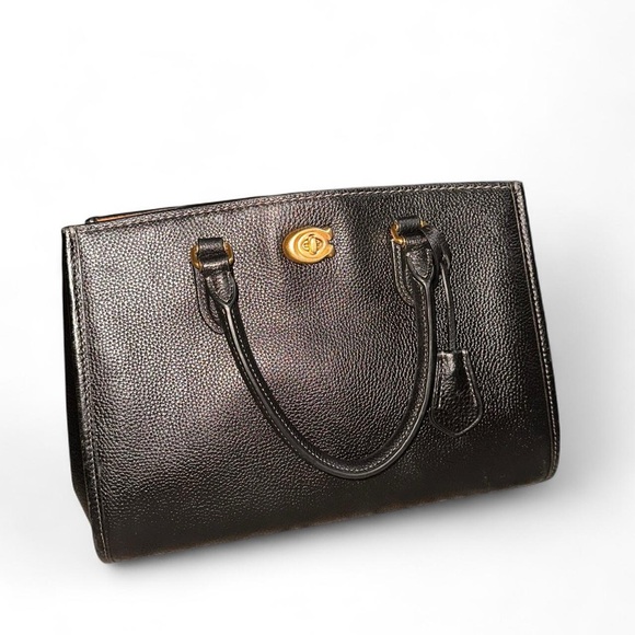Coach Black Leather Mini Bag - Picture 1 of 5